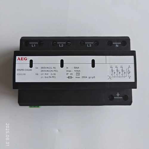 配件全新AEG防雷器E9SPD-C4100工作电压385VAC实议价