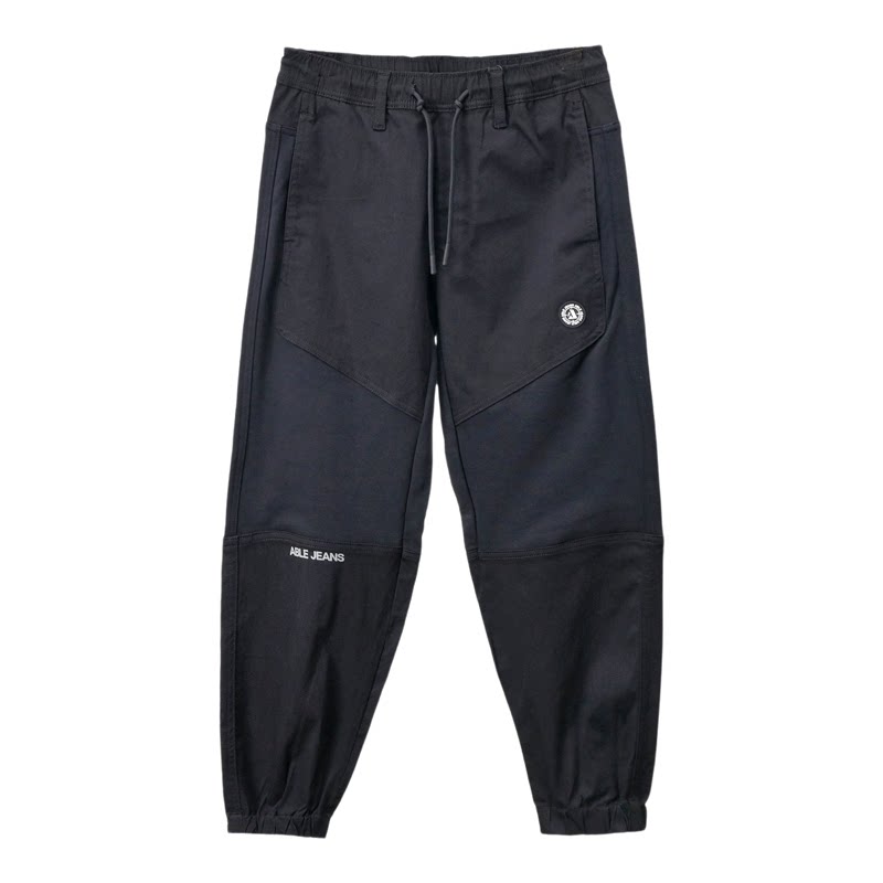 ABLE,JEANS机能裤牛仔拼接长裤