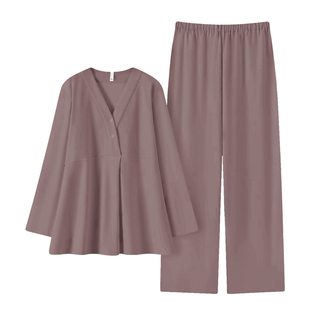 纯棉吸汗月子服春秋产后孕妇睡衣产妇待产孕期哺乳夏季薄款家居服