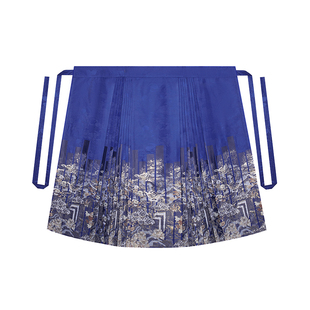 织造司原创明制汉服[霜雪初晴]仿妆花马面半身裙子女日常通勤套装