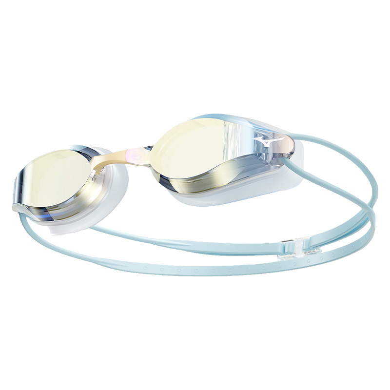 美津浓泳镜高清防雾防水女士游泳眼镜近视成人儿童竞速女泳帽套装