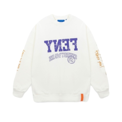 FISHS EDDY上衣2025年冬季男女同款时尚字母印花加绒卫衣284641