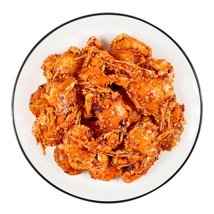 香辣小螃蟹零食麻辣香酥即食海蟹肉下酒菜90后追剧童年怀旧小零食