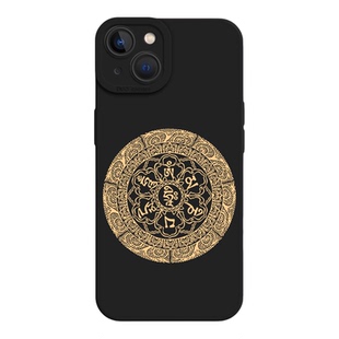 六字真言适用苹果17手机壳16吉祥八宝iPhone15promax红色13新款17pro国风12mini新中式11硅胶14/plus/x/xr/xs
