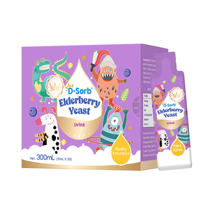 Dsorb滴适宝接骨木莓酵母β葡聚糖液体儿童维生素C复合VC自护力