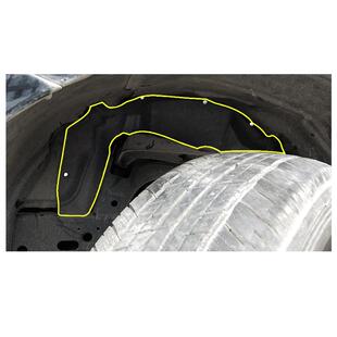 途乐y62前轮叶子板改装内衬挡板隔音防水涂乐发动机护板改装大全