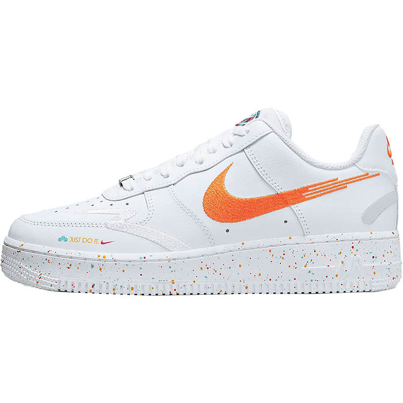 Nike/耐克空军白色橙色灰色女子休闲运动减震鸳鸯板鞋FD4622-131