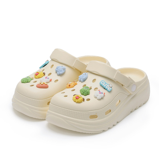 名创优品洞洞鞋女款eva防滑防臭厚底2026新款超火夏季沙滩鞋男款