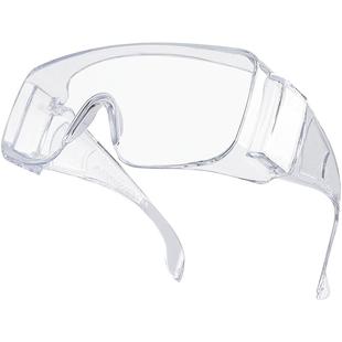 代尔塔护目镜防冲击打磨防飞溅访客透明防护防尘防风沙镜劳保眼镜