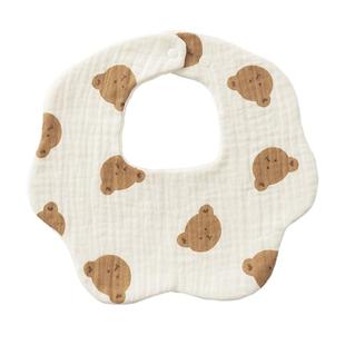 贝肽斯围嘴婴幼儿口水巾a类纯棉纱布围兜新生婴儿宝宝防水防吐奶