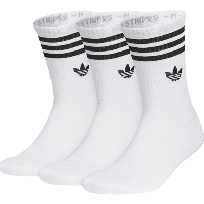 阿迪三叶草男女白色休闲袜JP1275