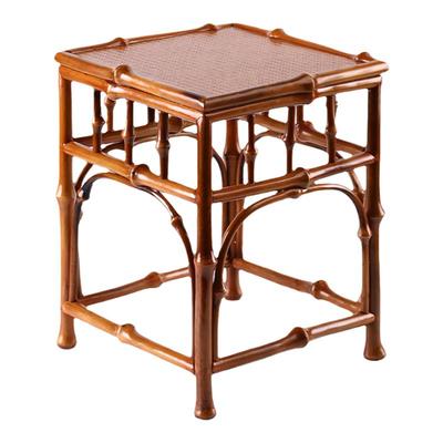 高端筇竹手工制作方凳茶凳