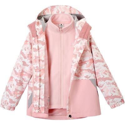 Camel/骆驼儿童冲锋衣加绒内衬