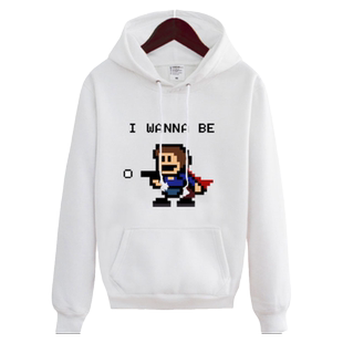 I WANNA BE逍遥散人粉丝周边游戏连帽卫衣男女加绒外套保暖上衣服