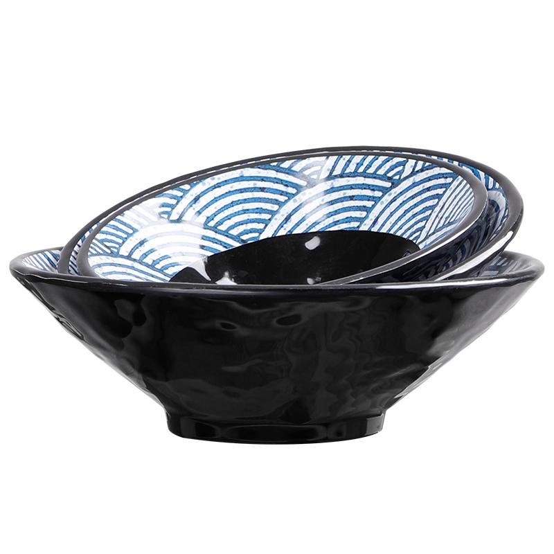 日式密胺泡面碗丼饭碗斗笠碗关东煮碗汤碗定制餐具家用仿瓷大号碗