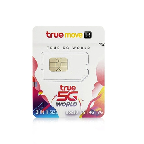 泰国电话卡true卡7/10/30天可选无限5G/4G高速上网手机旅游流量卡