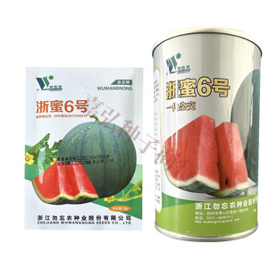 浙蜜6号西瓜种子5g/25g 中早熟瓤色红 口感好 耐贮高产量鲜甜多汁