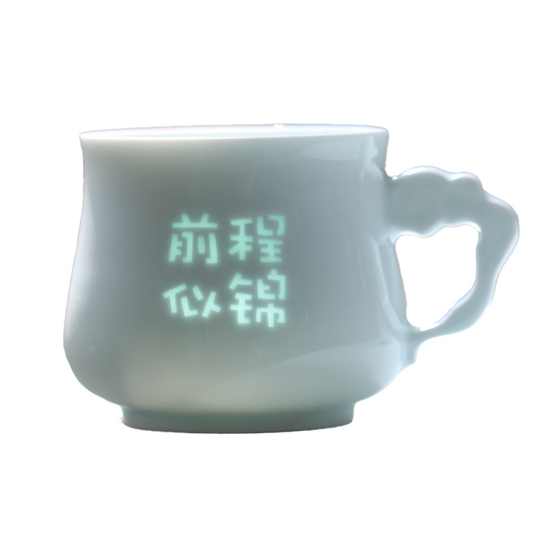 平安喜乐家用礼品杯文字玲珑中式