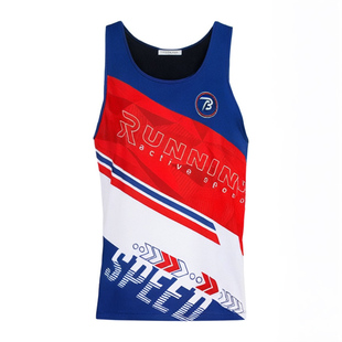 破三马拉松背心 男女装速干透气专业比赛服跑步运动T恤无袖上衣