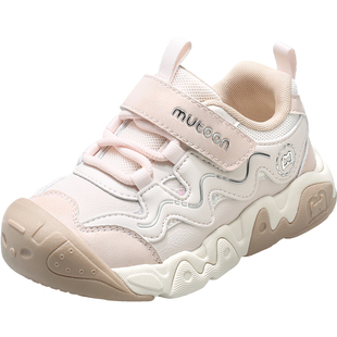 牧童儿童运动鞋2025秋冬新款女童轻便减震户外小童鞋皮面男童鞋子