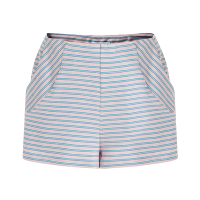 AgeofAscent粉色撞色条纹裤