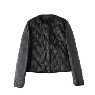 黑色轻薄羽绒马甲女短款秋冬内搭新款冬季加绒内胆外穿坎肩背心冬