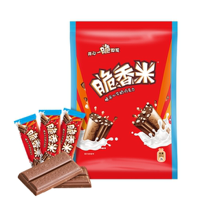 脆香米巧克力120g袋装牛奶口味袋装糖果儿童零食小吃