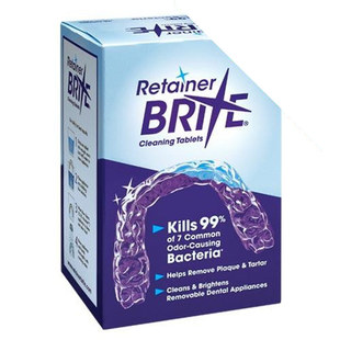 牙套清洁片RetainerBrite保持器隐形牙套除味时代天使 美国进口