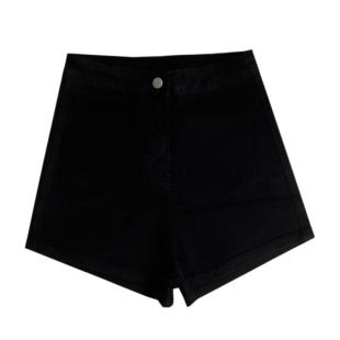 黑色紧身牛仔裤女夏季2026年新款高腰辣妹超短裤外穿A字裤子热裤