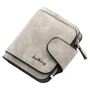 baellerry新款女士韩版搭扣磨砂皮简约小清新拉链学生迷你零钱包