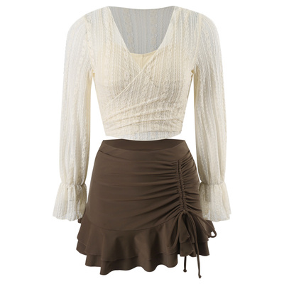 亦美珊分体泳衣海边度假三件套