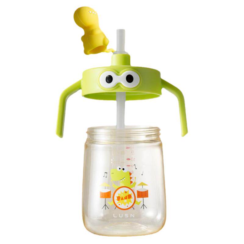 儿童牛奶杯宝宝吸管杯1一2-3岁以上ppsu直饮喝奶杯子刻度水杯