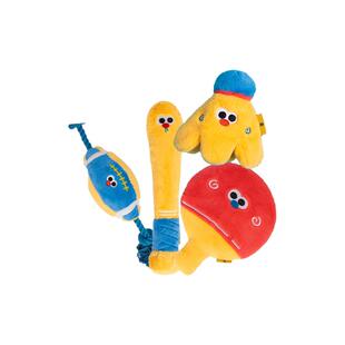 Petinn 派思维petsville猫狗玩具乒乓橄榄球毛绒互动发声磨牙自嗨