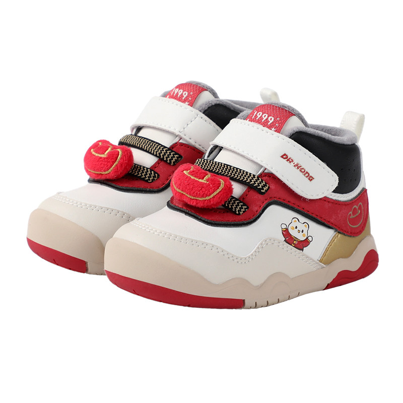 Dr.Kong江博士童鞋学步初期2025冬季加绒保暖软底男女婴儿步前鞋