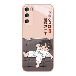 适用搞怪情侣华为荣耀90pro手机壳pura70女款p40男mate50新款p50可爱p60卡通p30新款40玻璃nova10套8se/9/11