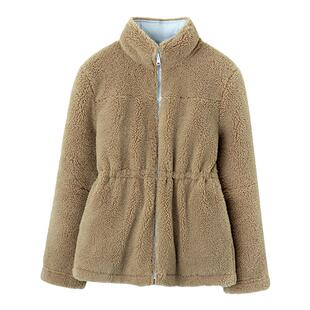 「现货」韩雨嘉冬季立领双面穿羽绒服女90白鸭绒宽松保暖棉服外套