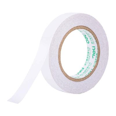 得力双面棉纸胶带高粘度不留痕