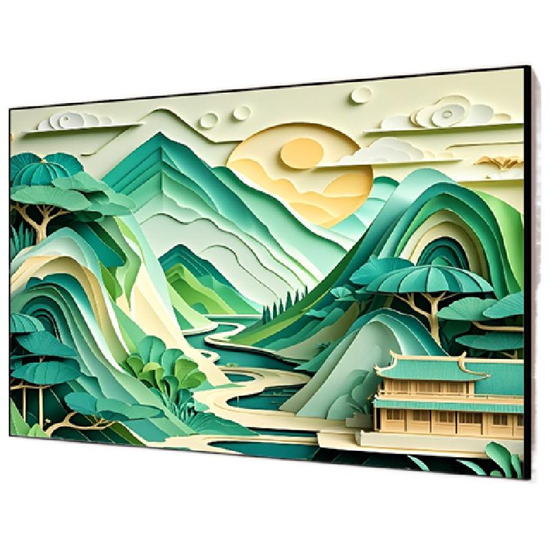 微鲸WHALEY画框幕布投影家用铝合金加厚框100/120寸菲涅尔抗光幕布超窄边硬屏8k家庭影院壁挂超高清投影幕布