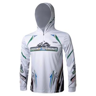 钓鱼服男士夏天连帽冰丝路亚防晒服夏季男款长袖衫可定制海钓衣服