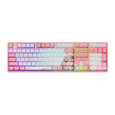 AKKO初音未来樱花未来联名机械键盘5108B三模RGB热插拔
