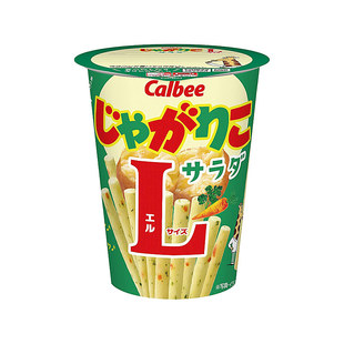 日本进口零食卡乐比土豆棒可制土豆泥扇贝芝士味原味沙拉味薯条棒