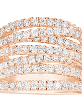 APM Monaco多环戒指女款小众设计感轻奢百搭气质食指戒P20872OX