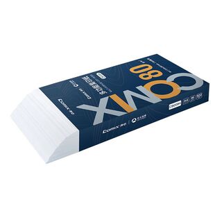 Comix齐心A4复印纸80g防静电办公用纸500张5包装打印纸a4白纸双面