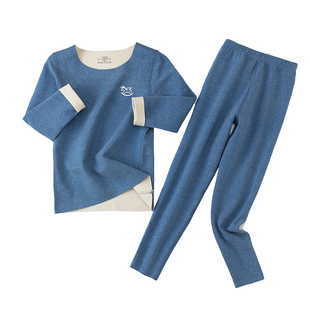 德绒儿童保暖内衣套装无痕加绒男女童秋衣秋裤加厚宝宝秋冬自发热