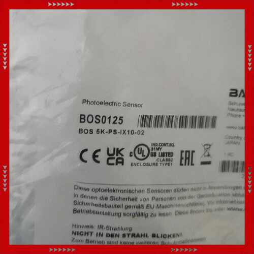 【问价】巴鲁夫BOS0125对射光电开关传感器BOS 5K-