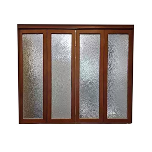 折叠窗房间隔断木窗无轨平开窗实木窗原木门上翻窗户平移推拉窗