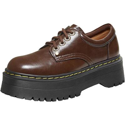 百思图厚底增高牛津鞋皮鞋女鞋