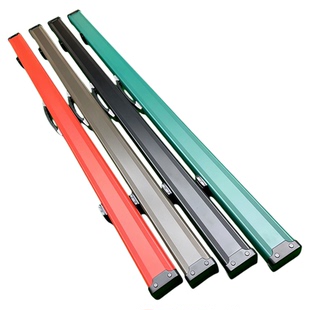 塞力高档铝合金台球通杆杆盒双槽小头杆防震防潮带锁中八斯诺克