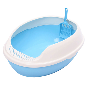 美卡猫砂盆半封闭特大号猫厕所防外溅猫屎盆肥猫幼猫专用猫咪用品