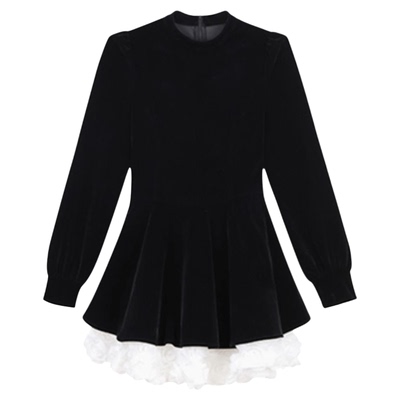 黑色长袖连衣裙【赠运费险】